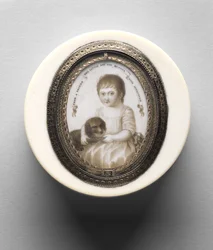 Boîte avec portrait d