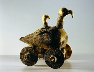 Chariot à jarre sur roues
