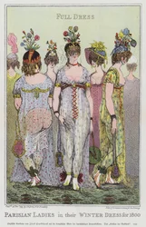 Dames parisiennes en tenue d