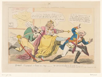 Caricature de Catherine II, 1792