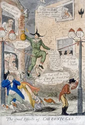 Les bons effets du gaz carbonique!, 1807