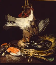 Nature morte avec un geai mort