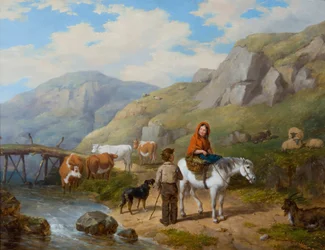 Bavardage au bord du chemin, 1846