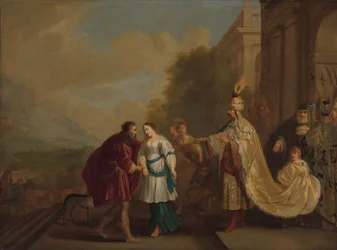 Pharaon rend Sarah à Abraham
