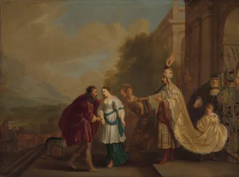 Pharaon rend Sarah à Abraham