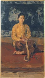 Une femme javanaise assise, c.1916