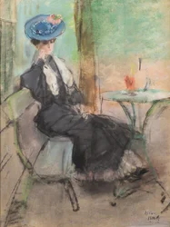 Dans un café parisien