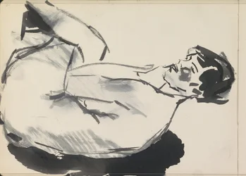 Femme nue assise