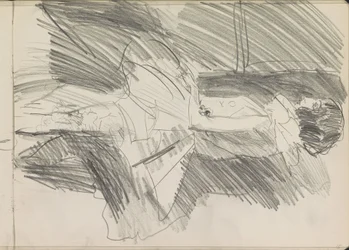 Danseuse debout, de profil