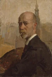 Autoportrait avec la Tour de la Monnaie