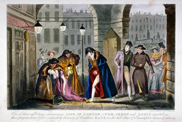 Scène à Covent Garden, Westminster, Londres, 1830