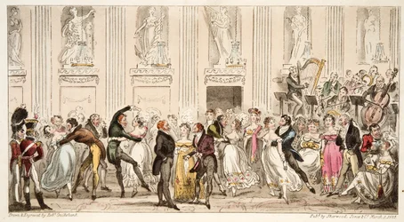 Le bal des Cypriens aux Argyle Rooms, de The English Spy, pub. 1824