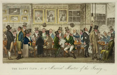Le club Daffy, ou une réunion musicale de la Fancy, publié en 1824