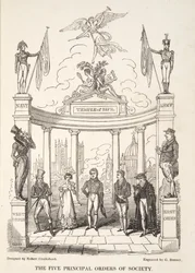 Les cinq principaux ordres de la société, de The English Spy, pub. 1824