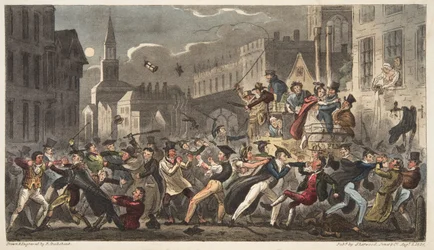 Ville et robe, de The English Spy, pub. 1824