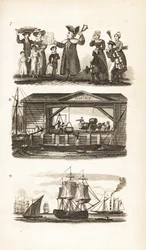 Le Crieur, un quai de Londres et un bateau à charbon