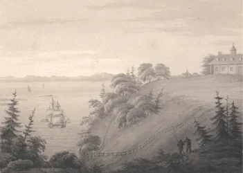 Vue de Mount Vernon, la résidence du général Washington