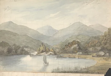 Vue sur la rivière entre les lacs