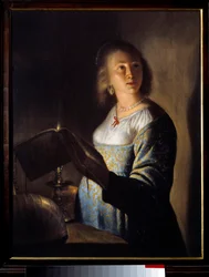Jeune fille à la bougie
