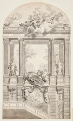 Design pour escalier, château de Voorst, La Haye, Pays-Bas