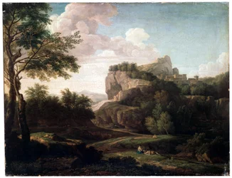 Paysage, fin XVIIe ou XVIIIe siècle