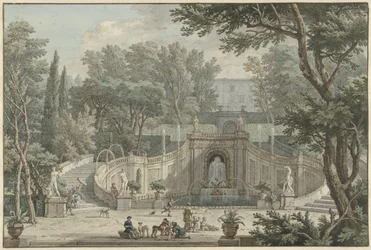 Vue du jardin de la Villa d
