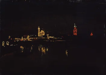 Illumination du Kremlin de Moscou, 1896