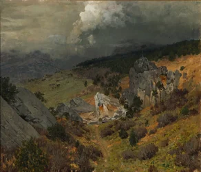 Dans les montagnes de Crimée, 1886