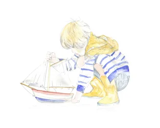 Garçon et bateau