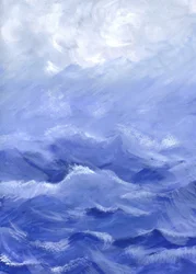 La mer agitée