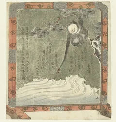 Singe atteignant le reflet de la lune