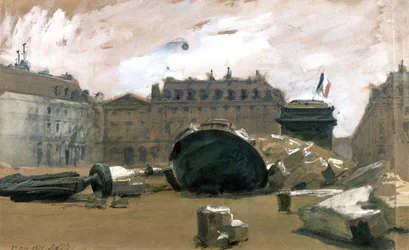 Commune de Paris : la colonne Vendôme renversée