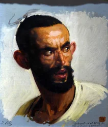 Tête de Kabyle, vers 1860