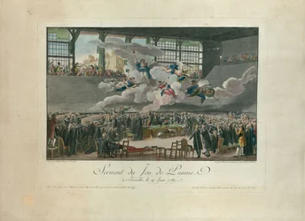 Le Serment du Jeu de Paume le 20 juin 1789