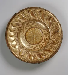 Plat décoré, mauresque