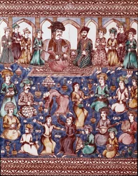 Art islamique : musiciens et danseurs de la cour de Nasser-al-Din