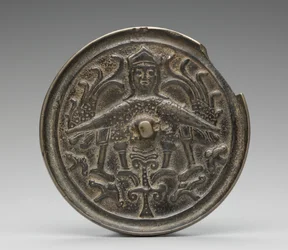 Miroir avec une harpie