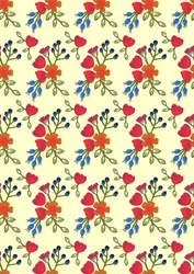 Impression Flora, 2015 (papier découpé)