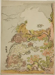 Lions chinois et pivoines
