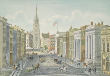 Wall Street, New York en 1847