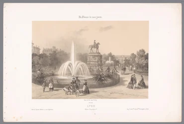Vue sur la Place Napoléon à Lyon