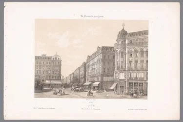 Vue sur la Place et Rue de l