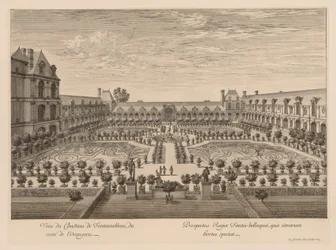Vue du Château de Fontainebleau, depuis l