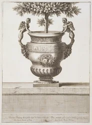 Urnes en bronze utilisées pour les agrumes, illustration de 