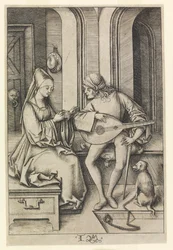 Le Joueur de Luth et le Chanteur (2e état)
