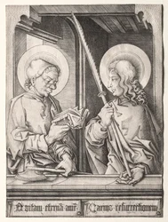 Les Douze Apôtres aux fenêtres gothiques : Saint Matthias et Saint Judas Thaddaeus
