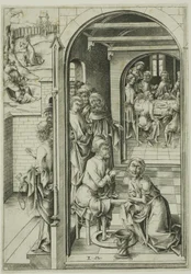 Le Christ lave les pieds des apôtres