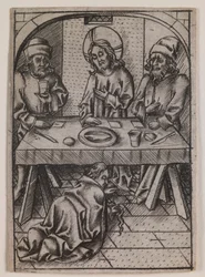 Marie-Madeleine lavant les pieds du Christ
