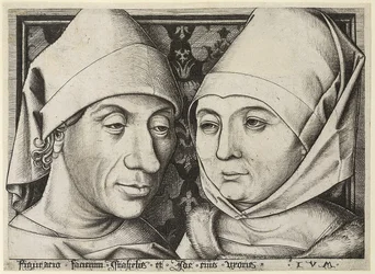 Autoportrait avec sa femme Ida, vers 1490