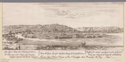 Vue de Lyon du côté du faubourg de la Guillotière
